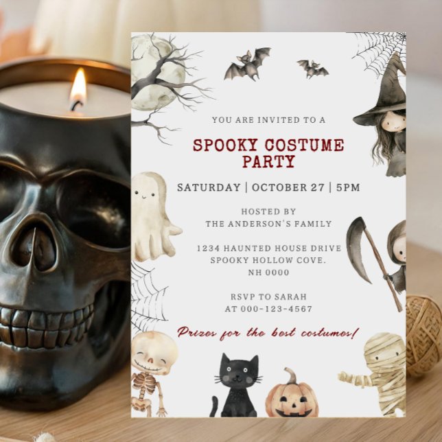 Halloween-kostymfest Inbjudningar (Skapare uppladdad)