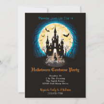 Halloween-kostymfest på det spökiga slottet