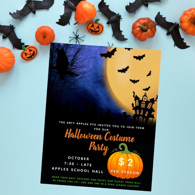 Halloween kostymfest tema evenemang bagageutdelnin poster (Skapare uppladdad)
