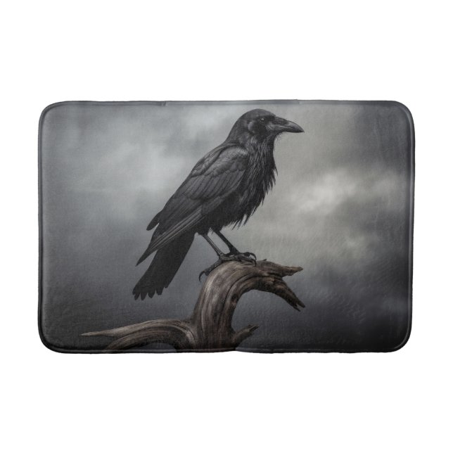 Halloween-Kråka Badrumsmatta (Framsidan)