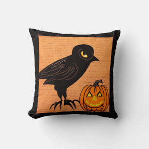 Halloween Kråka och Pumpkin Now Anymore by kedoki Kudde