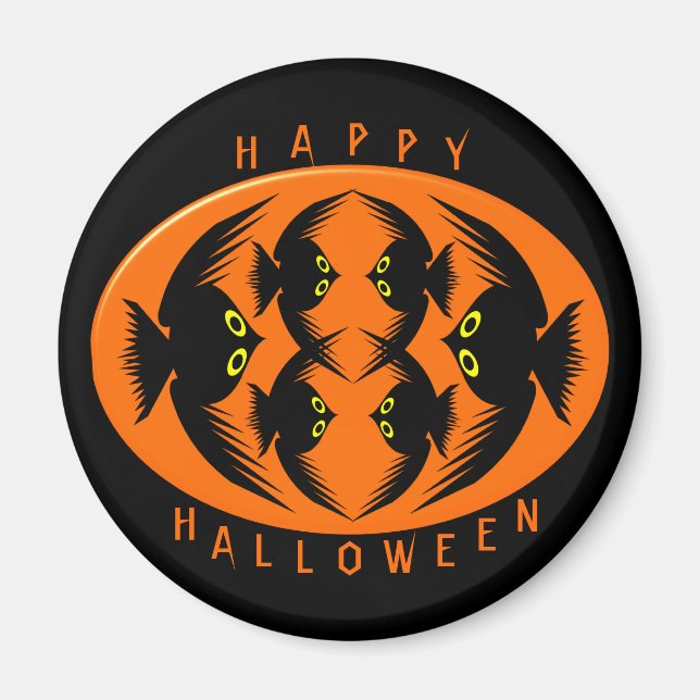 Halloween Kråkas Magnet (Framsidan)