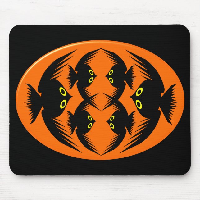 Halloween Kråkas Mousepad Musmatta (Framsidan)