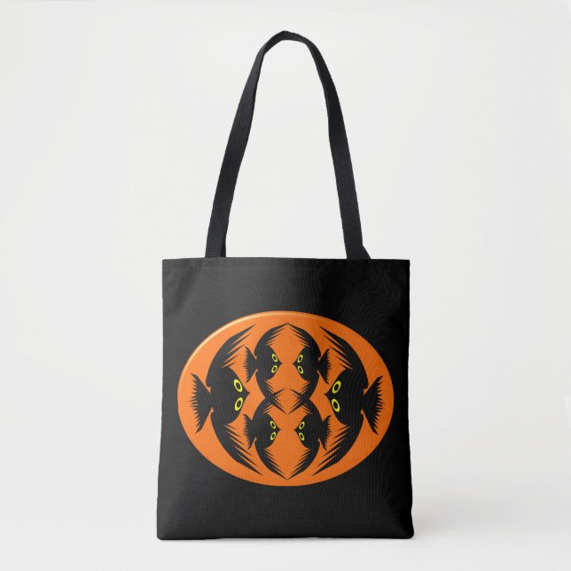 Halloween Kråkas Tote Bag Tygkasse (Framsida)