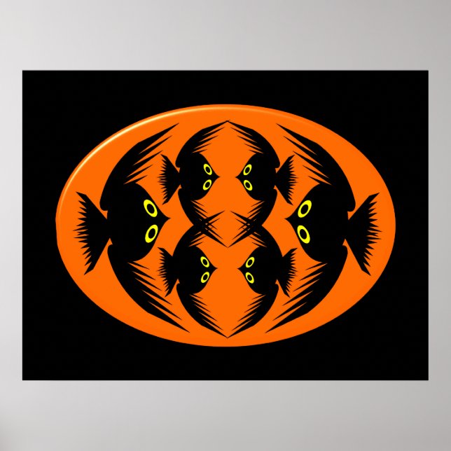 Halloween-Kråkor Poster (Framsidan)