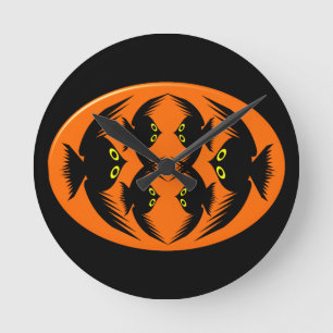 Halloween-Kråkor, väggklocka