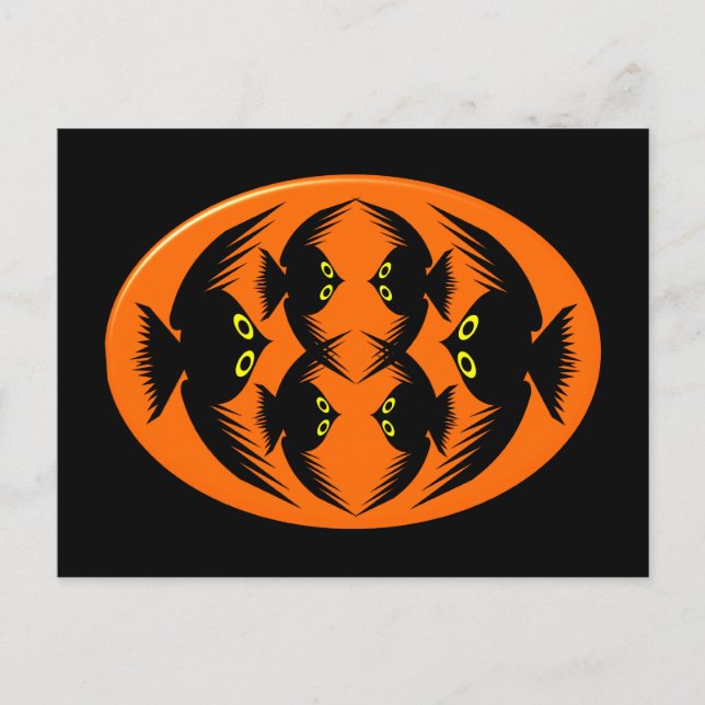 Halloween-Kråkor vykort (Framsida)