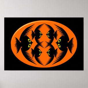 Halloween-kråkplansch Poster