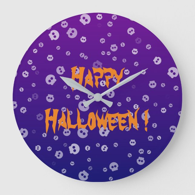 Halloween-kranier Stor Klocka (Framsida)