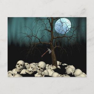 Halloween-kranier Vykort
