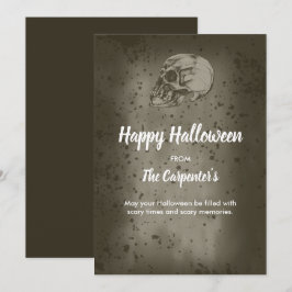 Halloween-kraniet Julkort