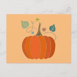 Halloween-Kreativ Pumpkin Vegetable Design Vykort