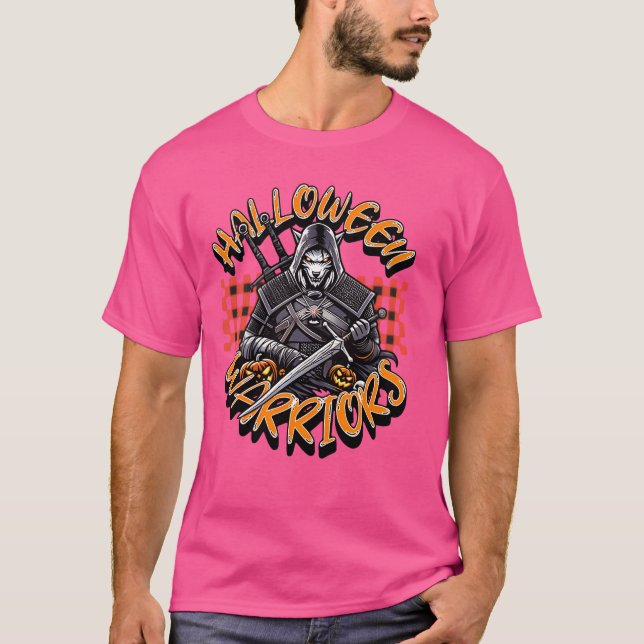 halloween-krigare roliga t shirt (Framsida)