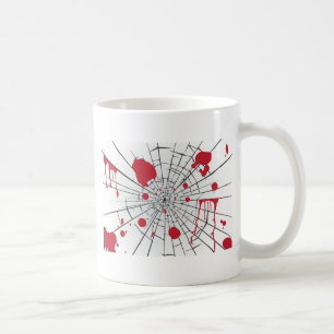 halloween krossat glas kaffemugg