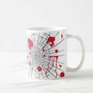halloween krossat glas kaffemugg