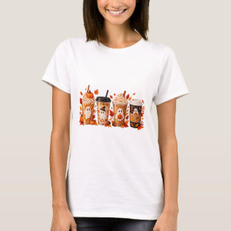 Halloween Kryddande Spöken – Mysig Höstkaffe T Shirt