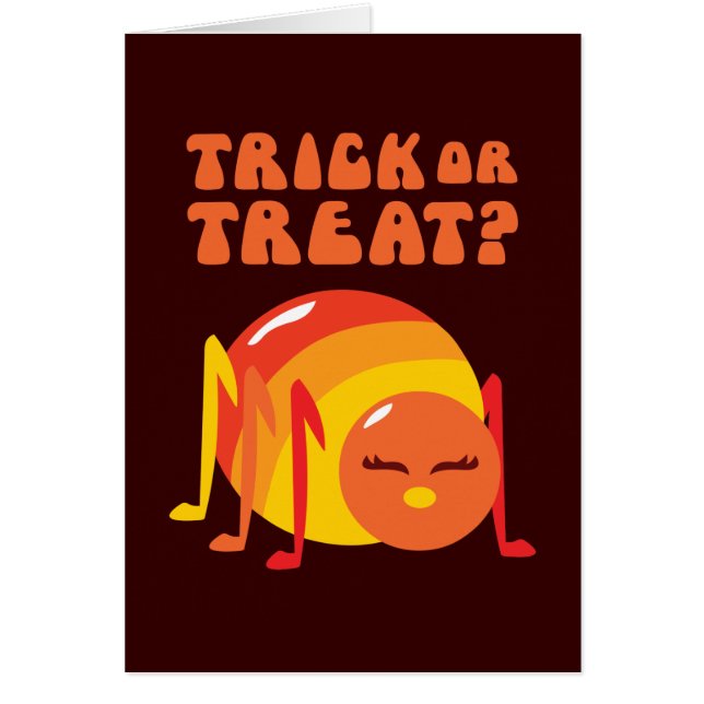 Halloween Kryp Hälsningskort (Framsidan)