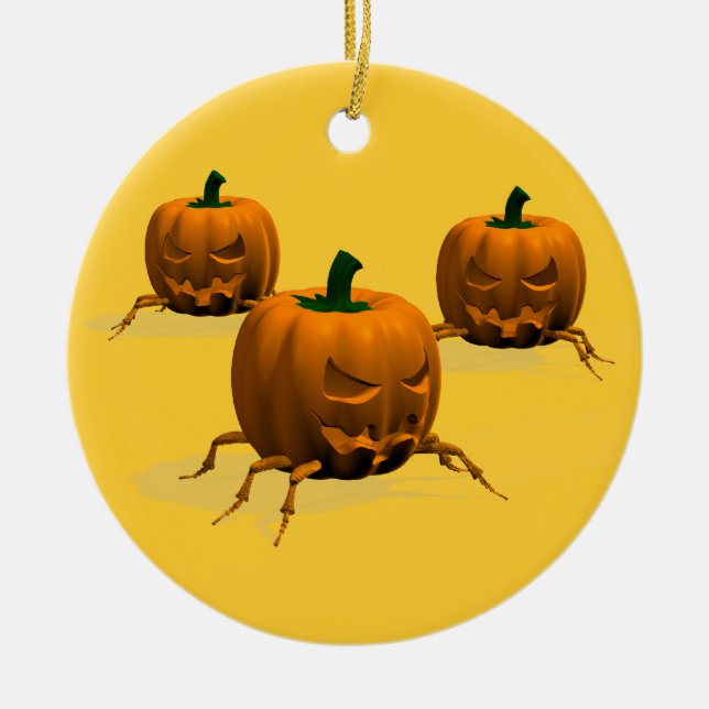 Halloween Kryp Julgransprydnad Keramik (Framsidan)