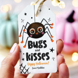 Halloween Kryp och Kisses Spider Bus eller godis Presentetikett