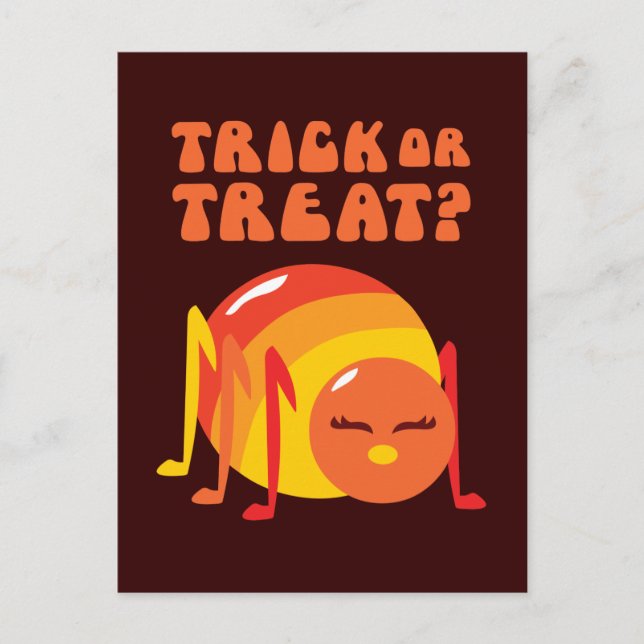 Halloween Kryp Vykort (Framsida)