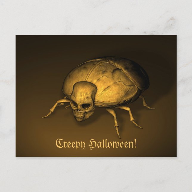 Halloween Kryp Vykort (Framsida)