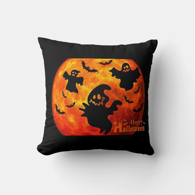 Halloween kudde 16x16. (Framsida)