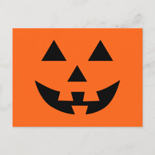 Halloween kul med Jack O 'Lantern-ansikte Vykort