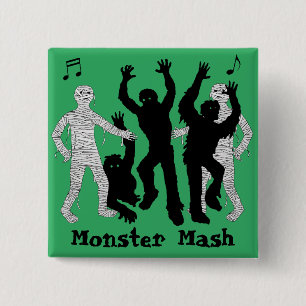 Halloween Kul Monster Mash Dansfest Knapp