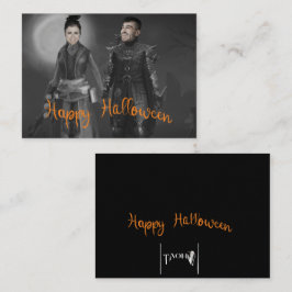 Halloween Kung och Mörkens drottning Anteckningskort