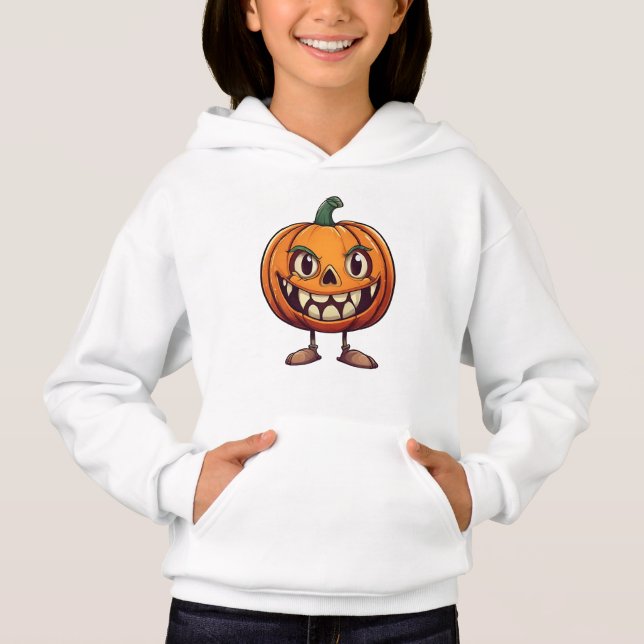 Halloween Kürbis T Shirt (Framsida)