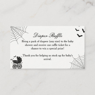 Halloween Kuslig Blöja-Rafflebillett Infogningskor Tilläggskort