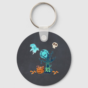 Halloween Kuslig Ohyrlig Spöken Fladdermöss Döskal Nyckelring