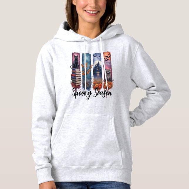 Halloween Kuslig Säsong Gotisk Penseldrag T Shirt (Framsida)