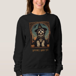 Halloween Kuslig Shih Tzu Svart Tröja