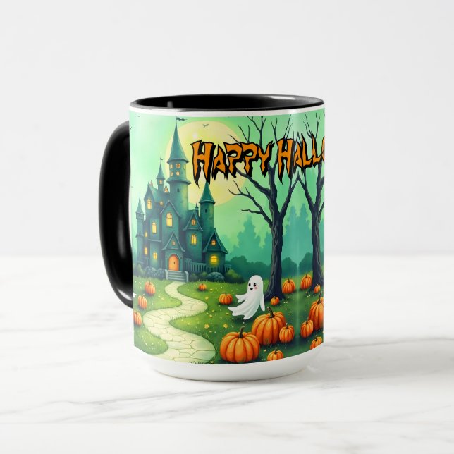 Halloween Kuslig Söt Modern Samling Mugg (Framsida vänster)