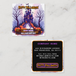 Halloween Kuslig Söt Populär Kollektion Fyrkantigt Visitkort