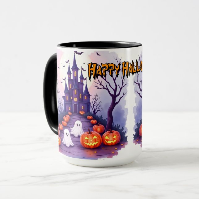 Halloween Kuslig Söt Populär Kollektion Mugg (Framsida vänster)