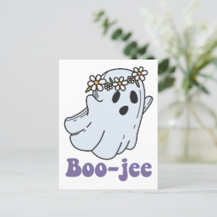 Halloween Kuslig Spök Boo Jee Boo Vykort