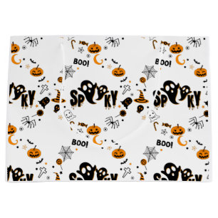 Halloween Kuslig Spöke Stor Presentpåse