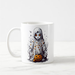 Halloween kuslig spöklik kuslig docka kaffemugg