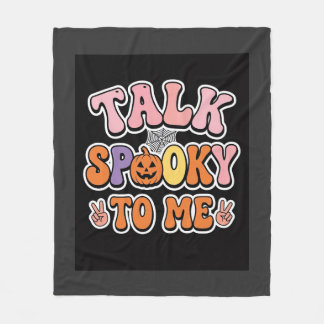 Halloween Kuslig Tal Kuslig För Mig Design_1 Fleecefilt