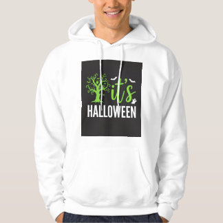 Halloween Kuslig Träd Fladdermöss Vektor Design_1 Hoodie