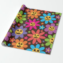 Halloween Kusliga Groovy Blommor