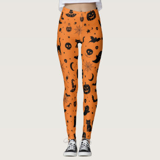 Halloween Kusliga Ikon Leggings