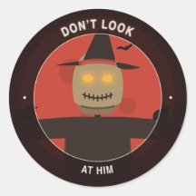 Halloween Kuvert Sigill Blodmåne Fågelskrämma
