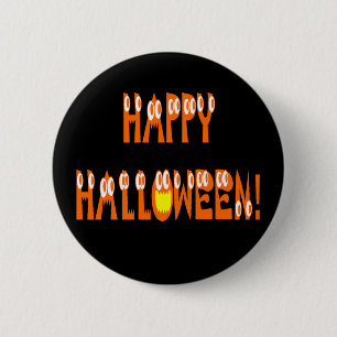 Halloween-kvadratisk text knapp