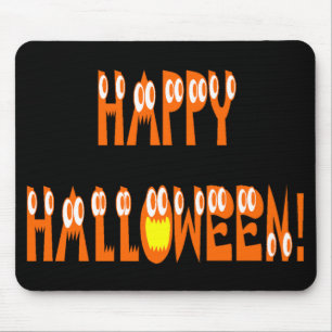 Halloween-kvadratisk text musmatta