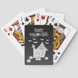 Halloween kväll med Haunted House, Fladdermus, Pum Casinokort