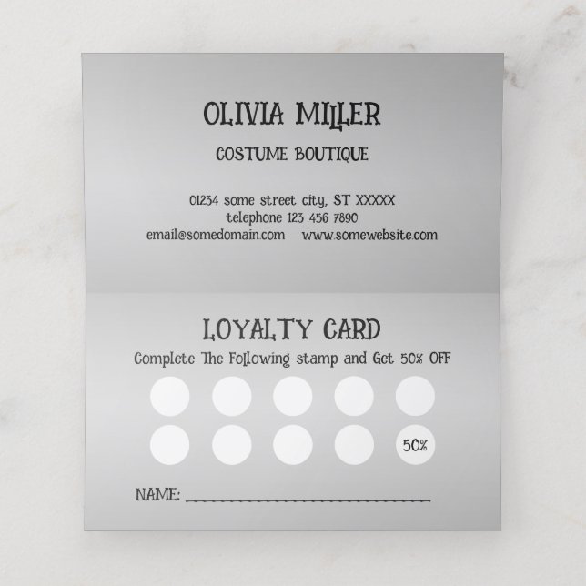 Halloween kväll med Haunted House, Fladdermus, Pum Lojalitetskort (Inuti utvikt)