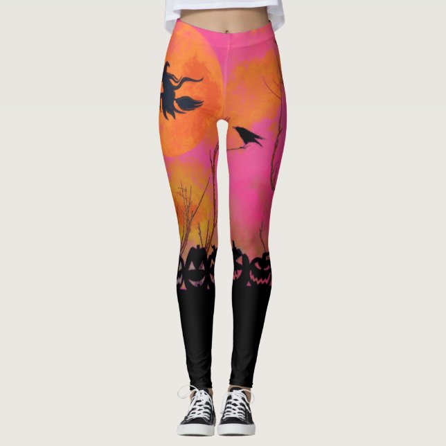 Halloween Kvinnors förband Leggings (Framsida)